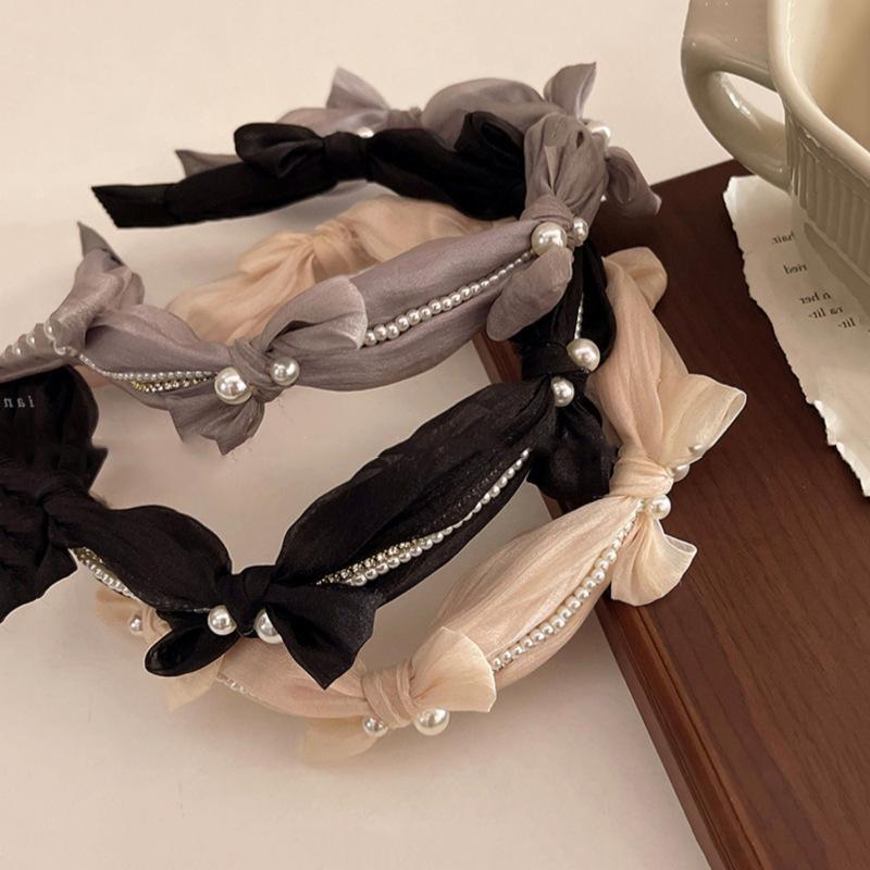 2025 Internet celebrity hairpin headband temperament simple elegant face washing headband