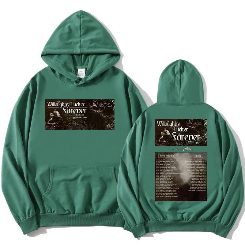 

ETHEL CAIN Willoughby Tucker Forever Tour Толстовки Повседневный флис Осенние Теплые Толстовки Длинный Рукав Женские с Капюшоном 3XL