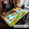 Custom Name Text Big Mouse Pad,Numberblocks Soft Non Slip Extended Desk Mat For Home Office