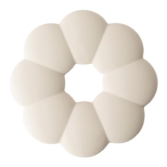 

Силиконовый подстаканник в форме пончика, теплоизоляционный коврик, водонепроницаемый противоскользящий коврик для горшка, обеденный коврик, многоцелевой подстаканник для горячих блюд Circle белый