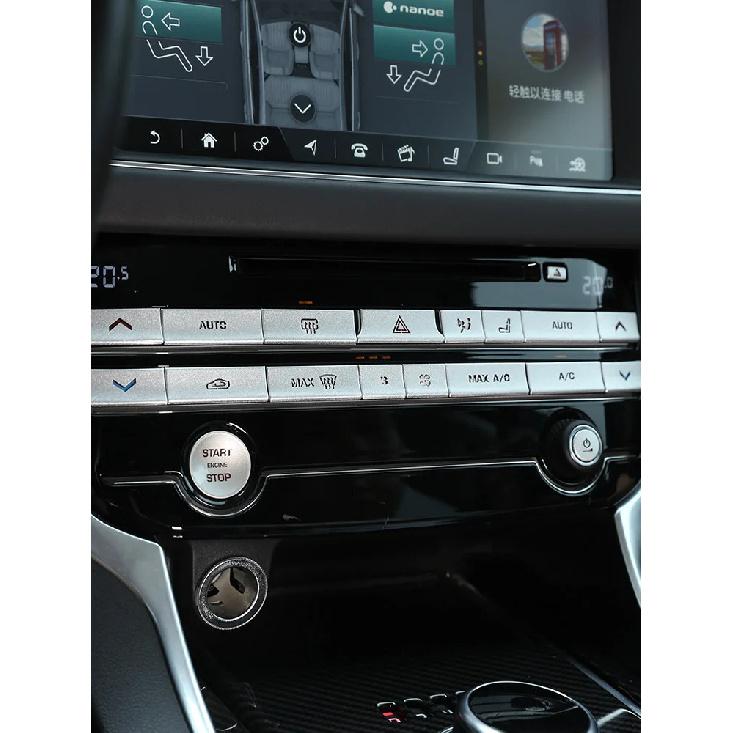 For Jaguar XE XEL XF XFL F-PACE 2015-2020 Car Central Control Air Conditioner Button Cover Trim Sticker Car Interior Accessorie