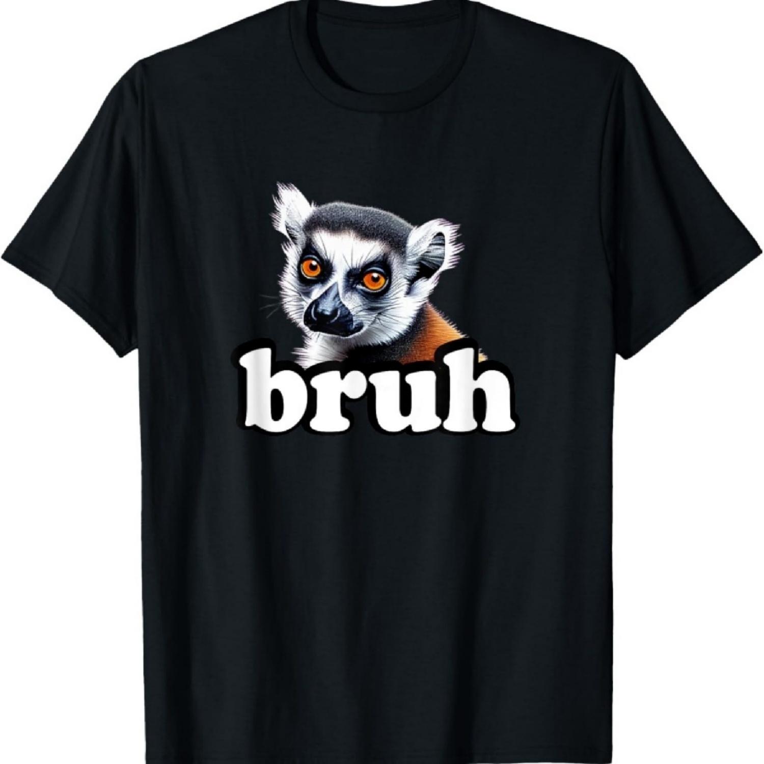 

Bruh Cute Madagascar Lemur Lover T-Shirt S