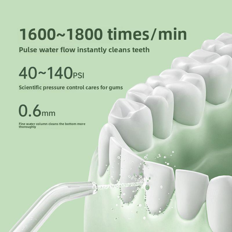 6-Speed Transportable Tooth Flusher, Dental Cleaning, Calculus Removal, Water Floss, Electric Household Orthodontic Tooth Beauty Instrument