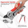 PVC Pipe Cutter High Hardness Steel Self Locking Ratcheting Pipe Cutter Tools Non Slip Tubing Cutting for PPR PEX Rubber Plastic