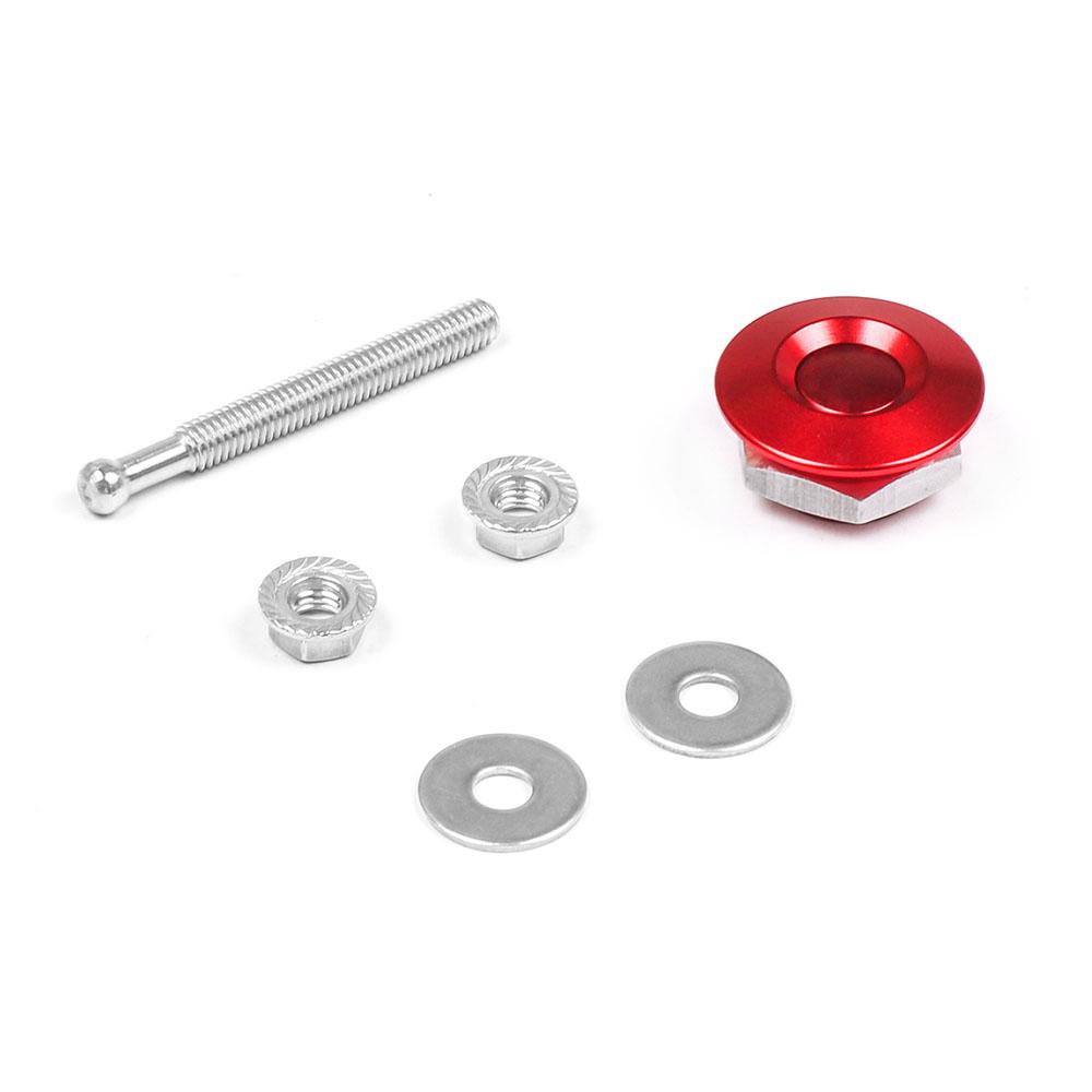 1.25" Universal Style Push Button Billet Hood Pins Lock Clip Kit For BMW Ect Car Quick Pins