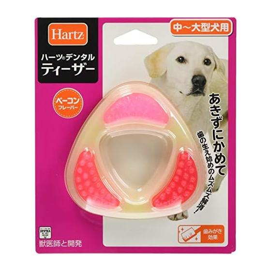 Dental Toy Teaser Dog Toy Toothbrushing Toy L Bacon Flavor | Hartz | Dental Care | Toothbrushing