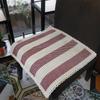 Seat Cushion Lace-up Thick Fabric Four Seasons Seat Cushion Summer Cotton Linen Office Student Dining Chair Stool Cushion