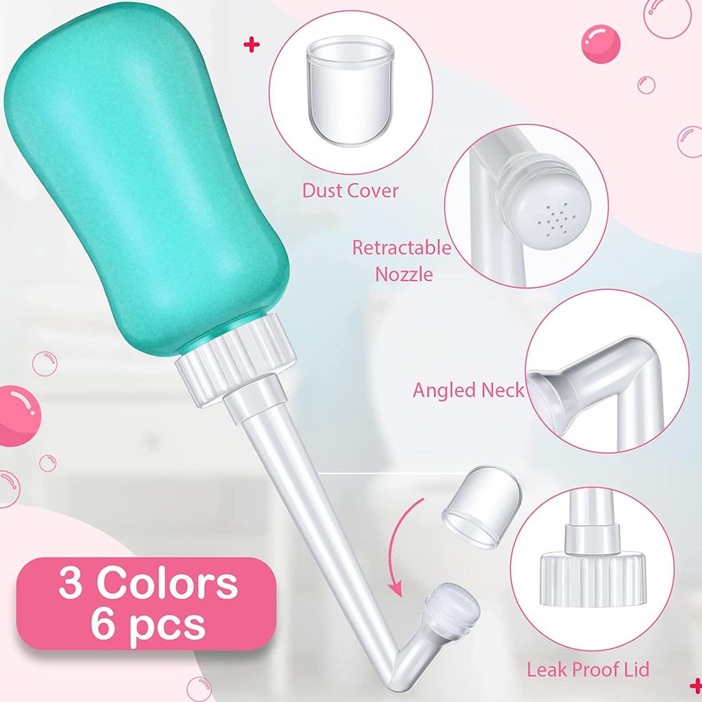 Peri Bottle for Postpartum Care Travel Eva Plastic Foldable Portable Personal Hygiene Bidet Sprayer Bottle
