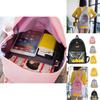 Durable Canvas Womens Backpack With Fun Duck Toy And Transparent School Bag Design
