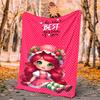 Strawberry Flannel Blanket Soft Warm All-Season Throw, Design for Camping, Car Travel, Hiking Sofa, Bed, Office Perfect Gift for Parties