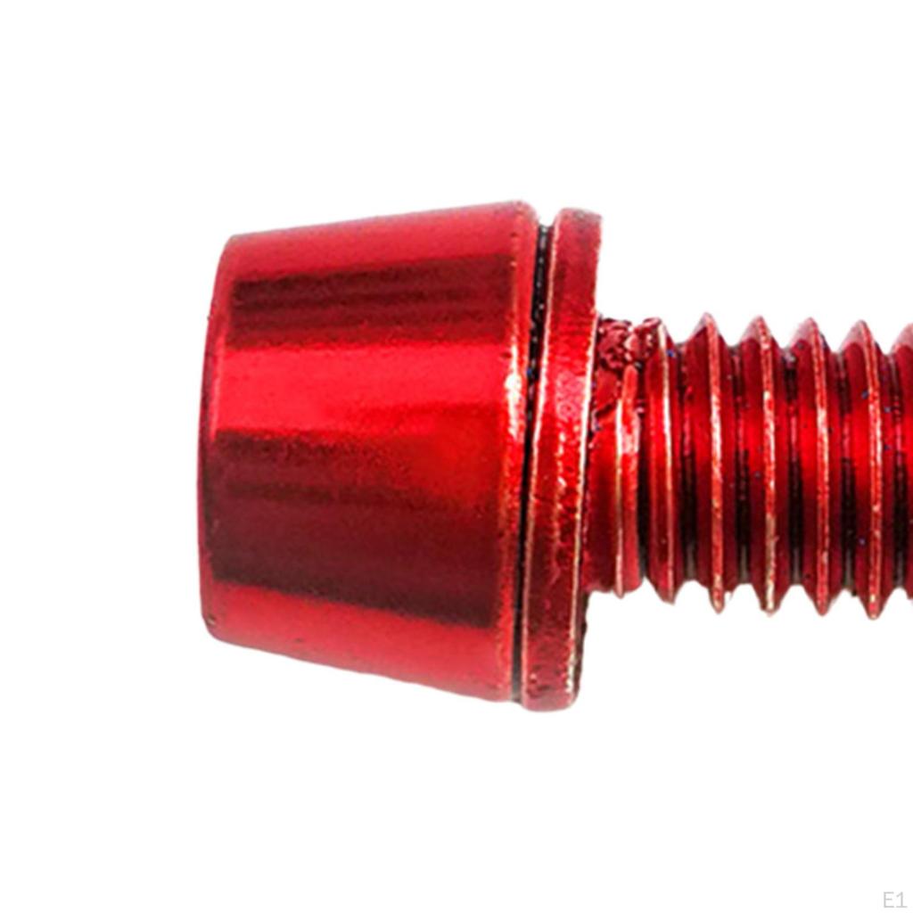 6pcs Bike Stem Bolts Set M6 X 18mm Bright Color High Carbon Steel Disc Brake