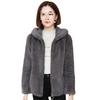 Fleece Thickened Double-sided Coral Fleece Autumn and Winter Loose Hooded Thermal Sweater Women's Cardigan Lamb Plush Jacket