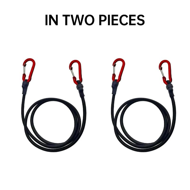 5PCS Elastic Lanyard Hook, Kayak Bike Luggage Packing Rope Camping Accessories, Multi-functional Hook