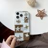 Star Polka Dot Patchwork Case for iPhone 17 Pro Max - Chic Thin Autumn/Winter Double Layer for Apple 16, 15, 14.