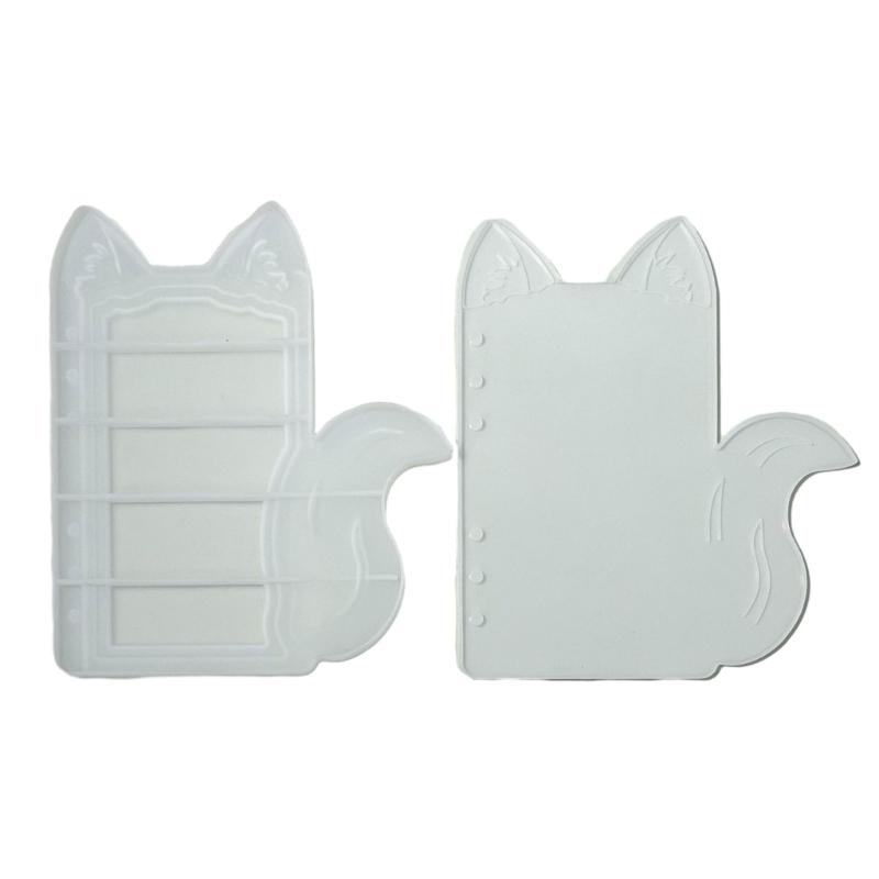 1 Set Durable Silicone Mold Cat Ear Shape Notebook Mould Unique Epoxy Resin Jewelry Making Molds for DIY Enthusiasts