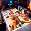Sabrina Carpenter Glow Carpet Rug for Living Room Bedroom Home Sofa Decoration,Kids play Nonslip Floor Mat