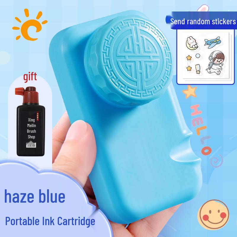 Непротекающая тушечница с крышкой - Портативная, Предотвращающая высыхание, Многофункциональная для каллиграфии