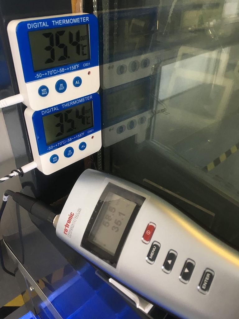 BALDR Freezer Thermometer Refrigerator Digital Thermometer Compact Maximum and Minimum Indoor and Outdoor Temperature Recording Maximum and Minimum