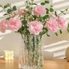 10Pcs Silk Artificial Carnation Pink Red Floral Arrangement Flowers Fake Bouquet  Event Decoration