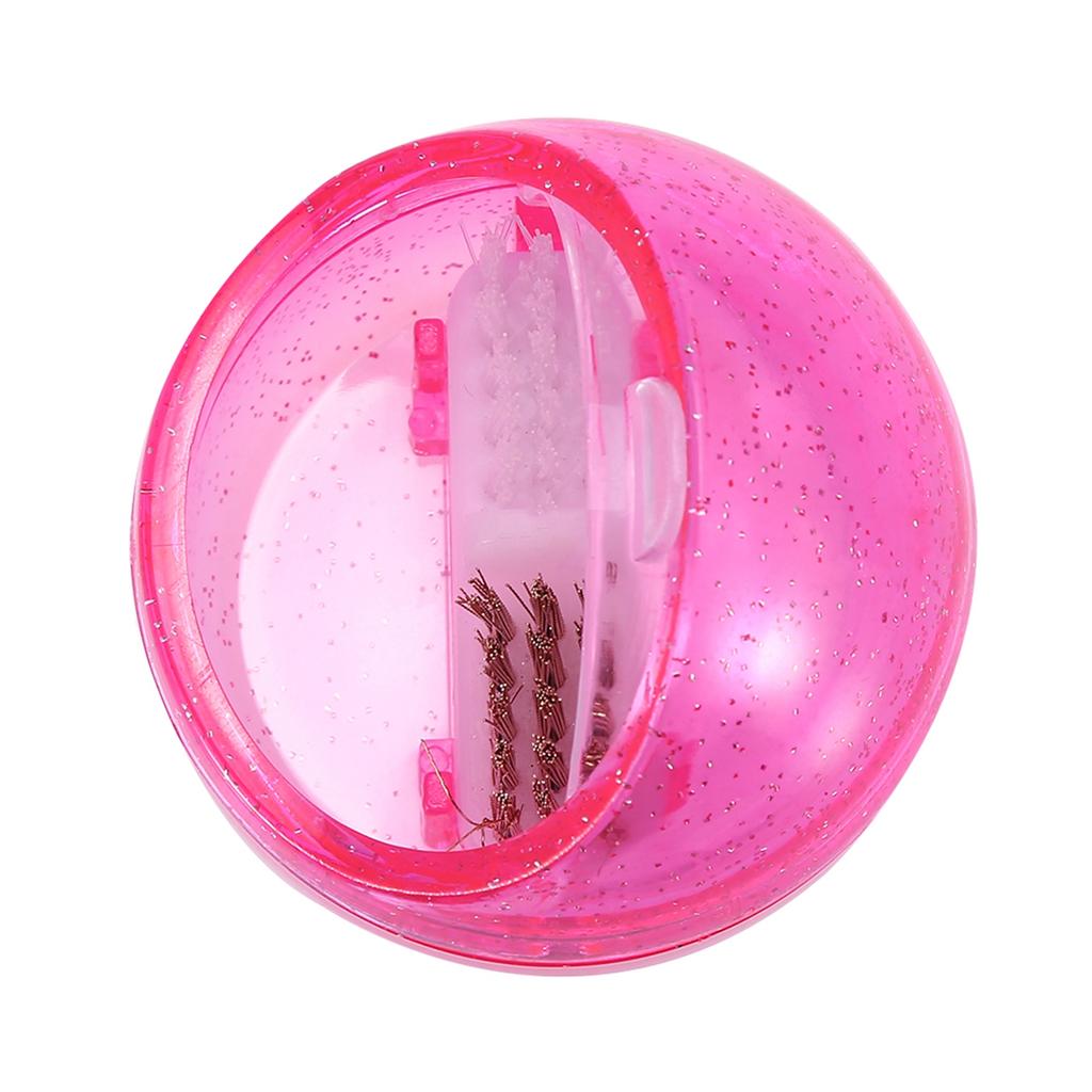 Mini Nail Art Drill Head Dual Clean Brush Dust Cleaning Case Box Polishing Manicure Tool