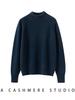 Women's Marled Yarn Pure Wool Long Sleeve Sweater, Half-High Neck Pullover for Autumn/Winter