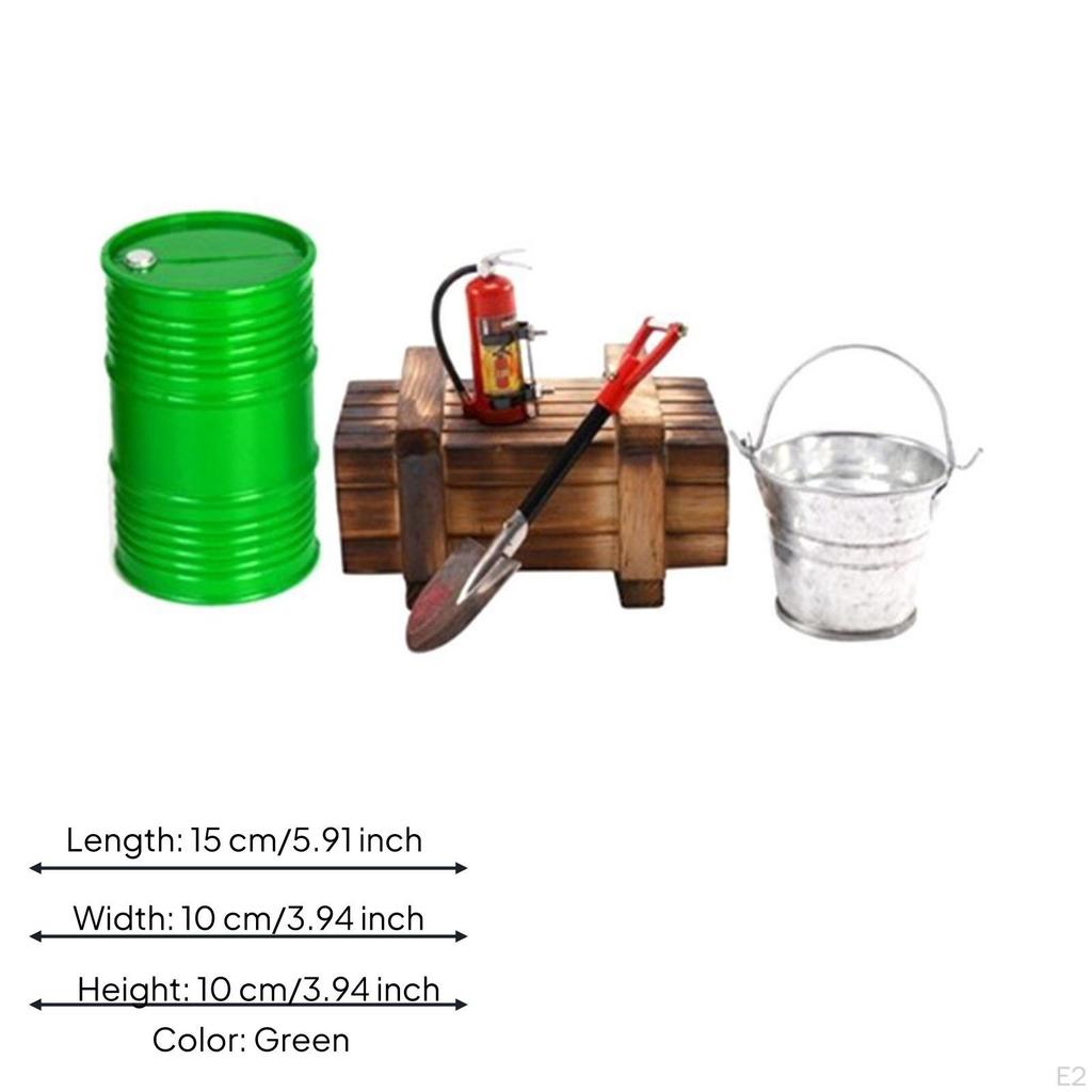 5 Pieces RC Crawler Decoration Set High Simulation Fine Workmanship Scale