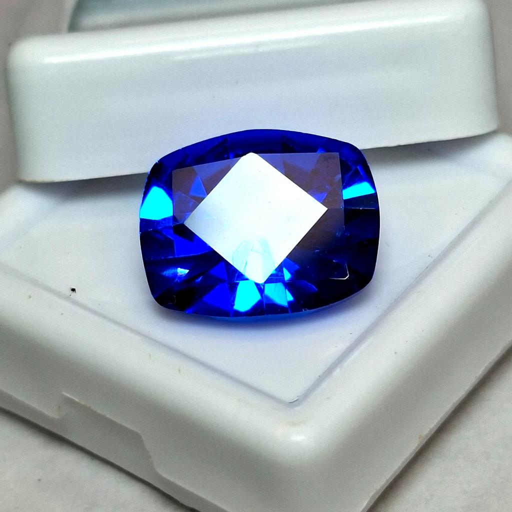 Royal Blue Sapphire Natural 8-10 Ct Cushion Cut Stunning Certified Gemstone