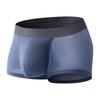 Men's Summer Thin Sexy Side Opening Ice Silk Breathable Comfortable Flat Angle Briefs