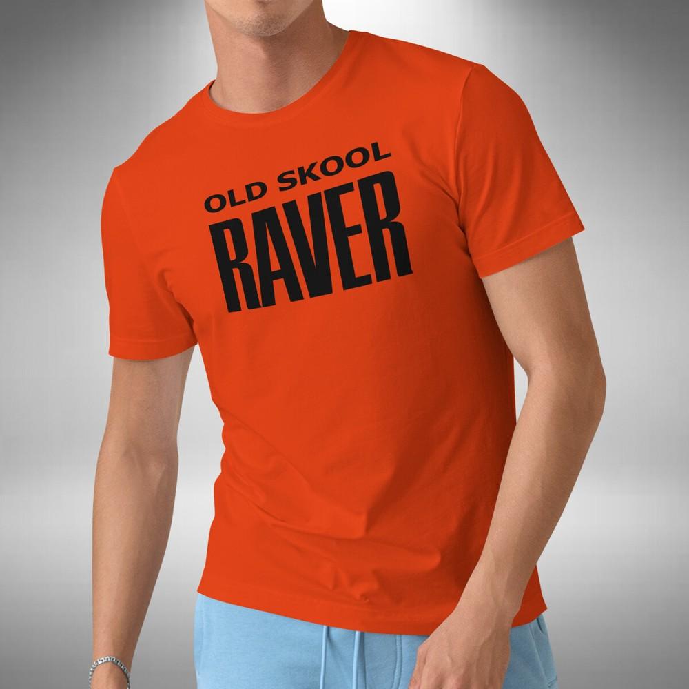 Old Skool Raver T-Shirt Clubbing DJ Rave Retro Dance Festival Sizes Small to 5XL