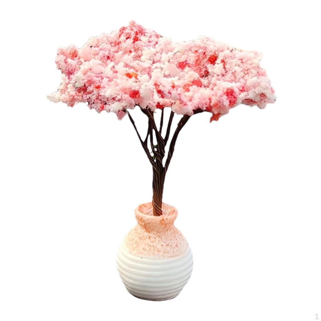 Artificial Bonsai Tree Car Dashboard Decor Model for Window