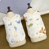 Breathable Dog Vest Cartoon Print Pet Sleeveless Pullover Puppy Short Shirt  Indoor Wear