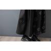 DIMANAF 2026 Plus Size Women New Long Pants Black Floral Loose Trousers Big Size Casual Spring Summer Bottoms Skirts