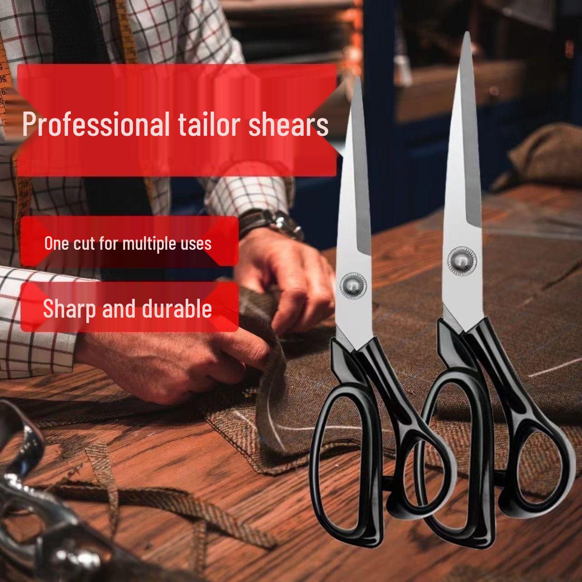 

Craft Manganese Steel Tailor’s Large Scissors for Cutting Fabric – Essential for Family Business