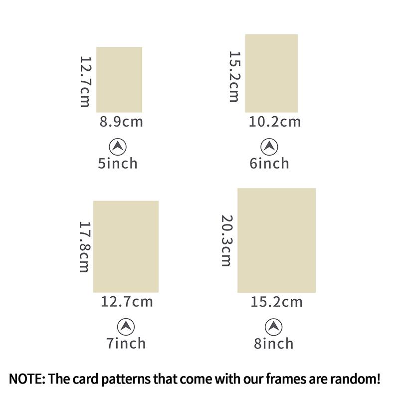 5/6/7/8inch Wooden Photo Frame Solid Picture Frame Vintage Wood Frame Display Stand Desk Accessorie Desktop Ornament Room Decor