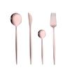 4Pcs Golden Cutlery Set Stainless Steel Knife Fork Spoon Tableware Flatware Set Festival Kitchen Dinnerware Gift