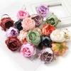 5/10Pcs Peony Artificial Flowers 4.5cm Silk Fake Flower for Home Room Decor Garden Wedding Decoration Bride DIY Wreath Accessory