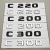 3D ABS Car Letters C200 C220 C250 C300 Logo Rear Trunk Badge Emblem Sticker For Mercedes Benz C Class W201 W202 W203 W204 W205