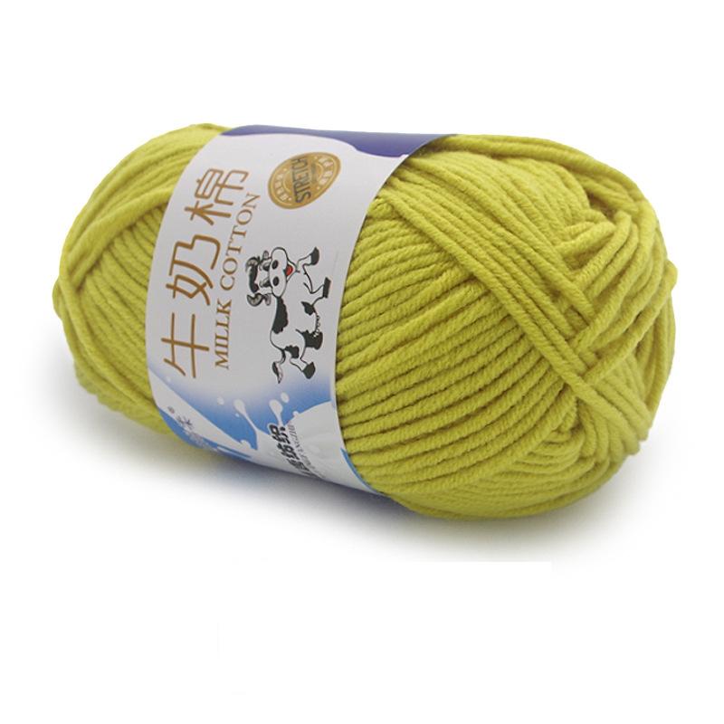 1Pc 50g Crocheting Milk Cotton Yarn Hand Knitting Sweater Blanket Hat Threads Crochet Amigurumi Bag Line 95m