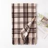 Imitation Cashmere Shawl Scarf High End Autumn and Winter Plaid Versatile Student Scarf Temperament Plaid Korean Fringed Scarf