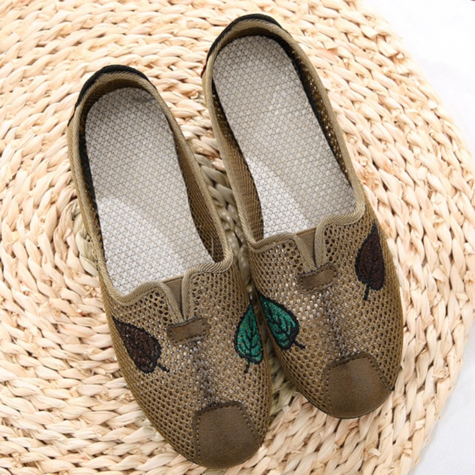 

Женская сетчатая дышащая повседневная обувь 42 кофейный