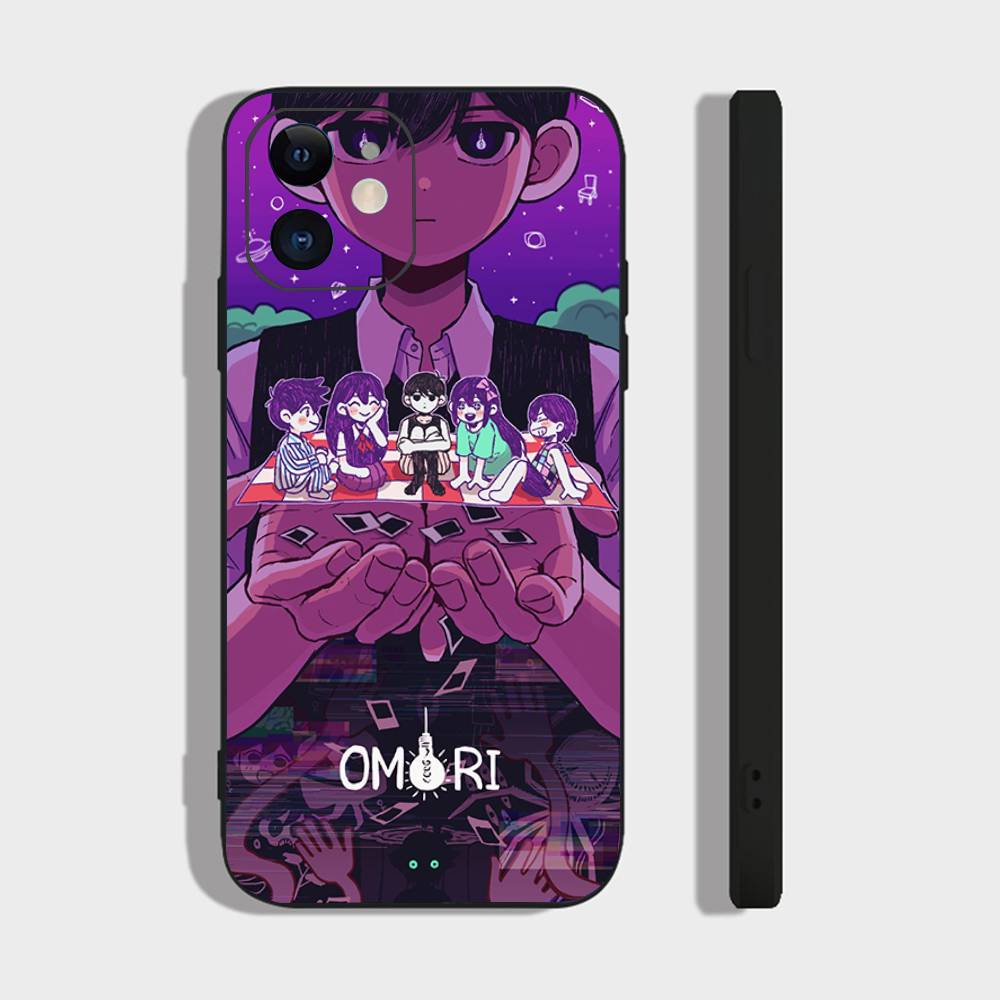 Game Anime Style Omori Phone Case For IPhone 17 Air 16 15 14 13 Pro Max 11 12 Black Silicone Cover