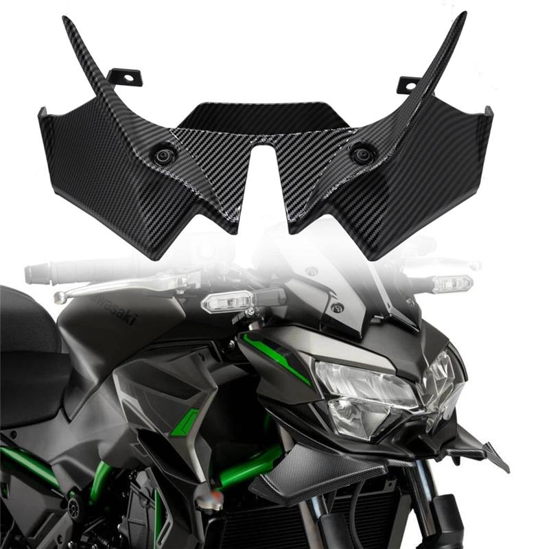 A90Q-For Kawasaki Z650 Z 650 -2024 Front Spoiler Fairing Winglet Aerodynamic Downforce Motorcycle Deflector