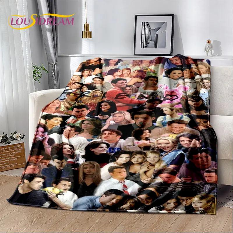 Friends TV Show D Printed Plush Throw Blanket Soft Flannel for Bedroom Living Room Sofa Picnic Cozy Cover