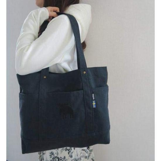 moz Canvas Tote L Black BK