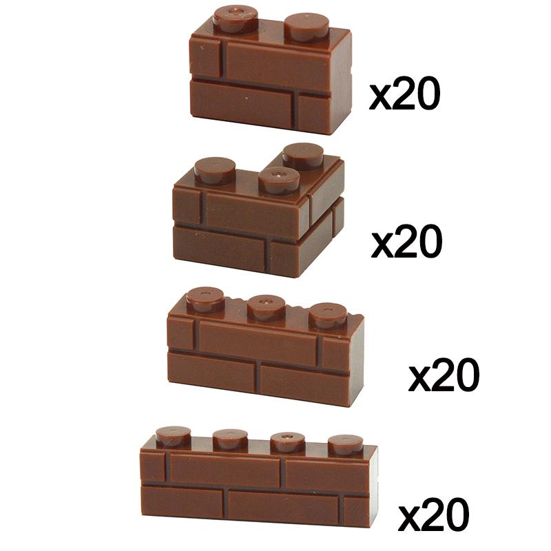 DIY Building Blocks Wall Figures Bricks 1x2 1x3 1x4 L Dots Educational Creative Construction Brick Size Compatible Small Bricks