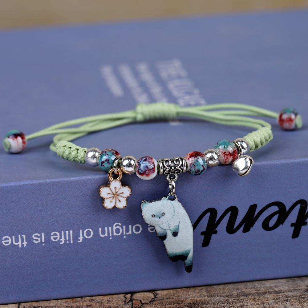 Minimalistyczna Bransoletka Leniwy Kot - Modna Biżuteria dla Kobiet i Studentek