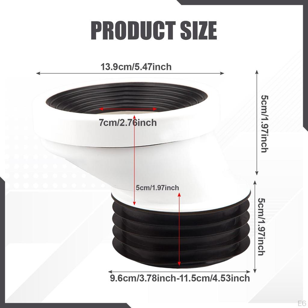 Bathroom Plumbing Accessory: Offset Toilet Flange Connector for System Maintenance