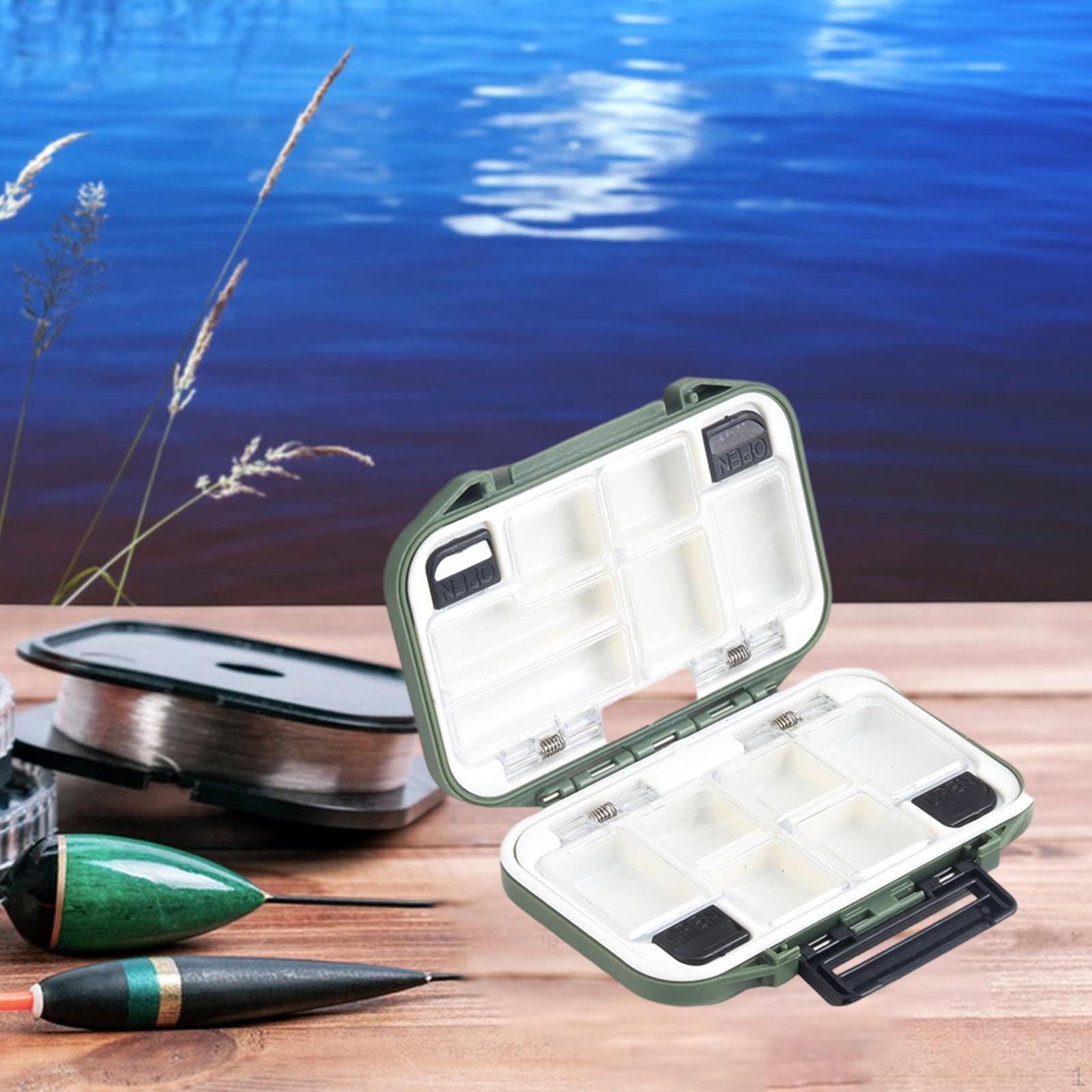 

Compact Lure Box Fishing Tackle Thicken Lightweight Multi Dividers Organizer Storage