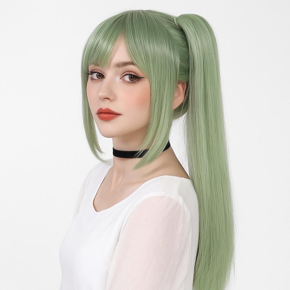 Hair Extensions Cosplay Long Straight Ponytail Universal Anime Hairpiece Cosplay Party