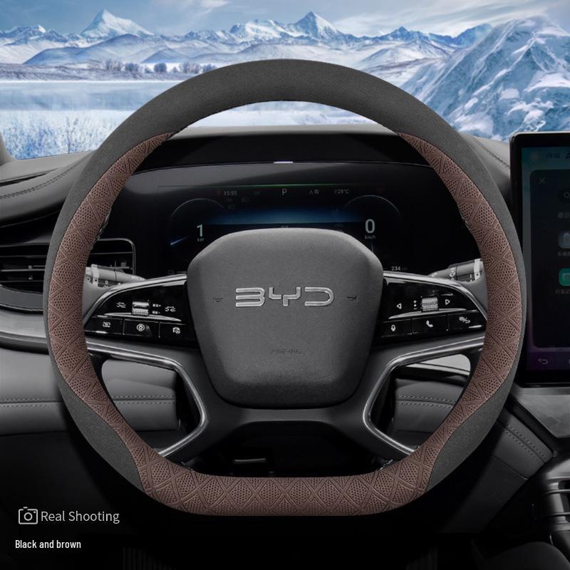 

Чохол на кермо BYD Seal Dmi 06/07 - Плюшевий зимовий, з підігрівом для тепла Other